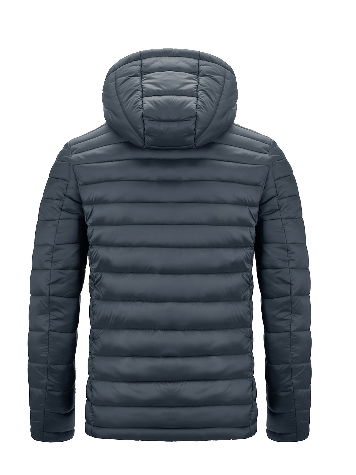 Padded winter jacket with hood for men - Warm and practical