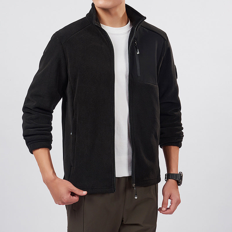 Fleece jas met opstaande kraag - Warm en praktisch