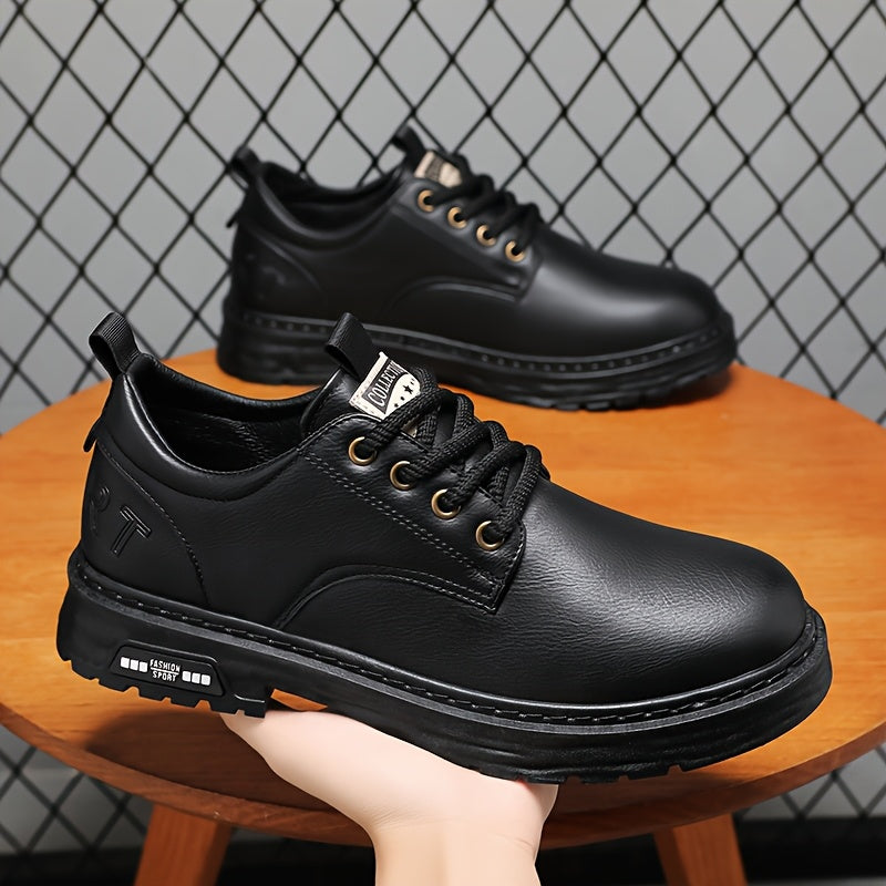 Heren vetersneakers met robuuste zool - Casual en stevig