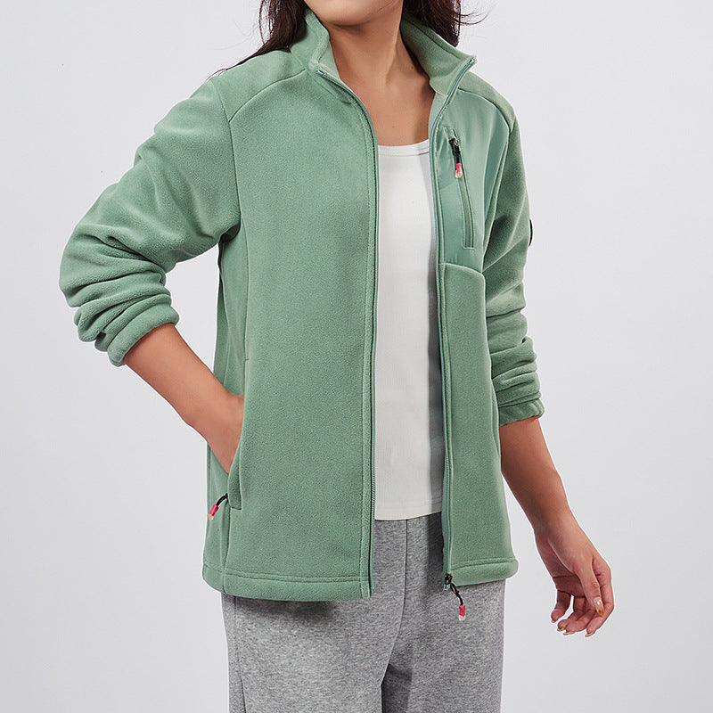Fleece jas met opstaande kraag - Warm en praktisch