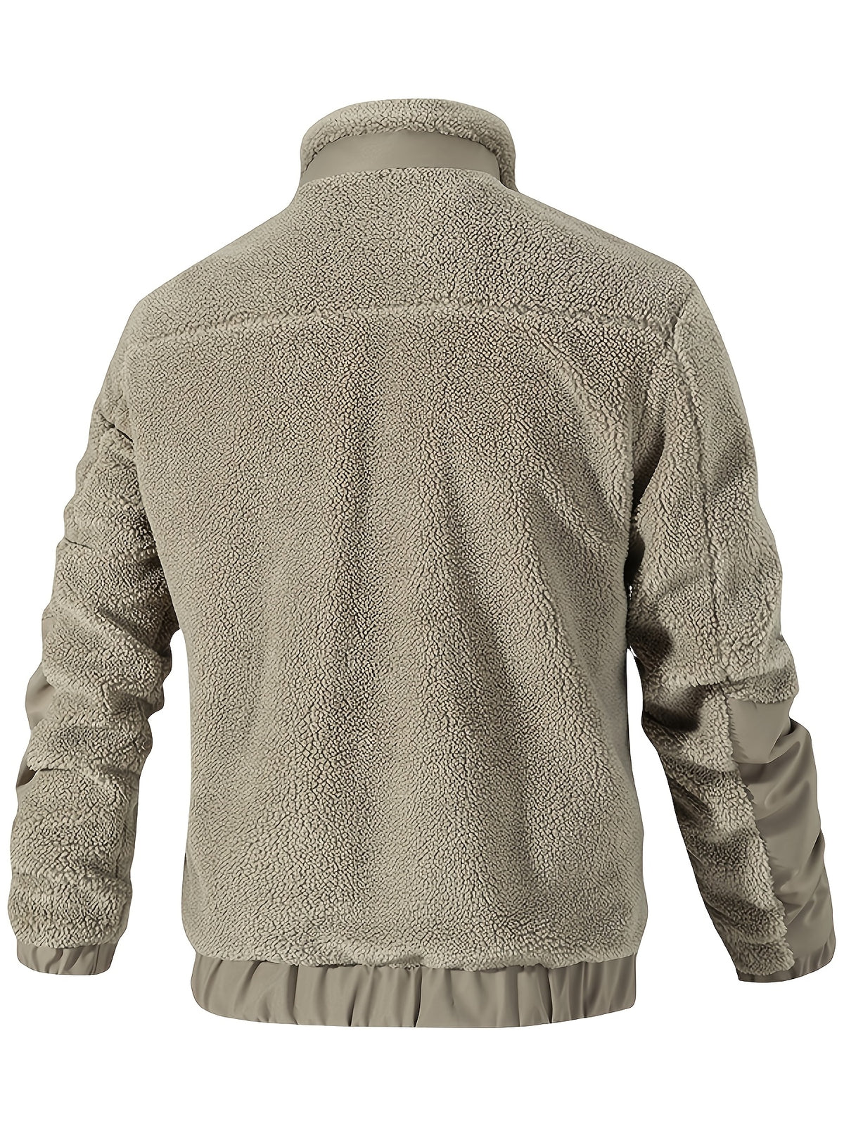 Fleece jacket with stand-up collar for men - Warm and comfortable