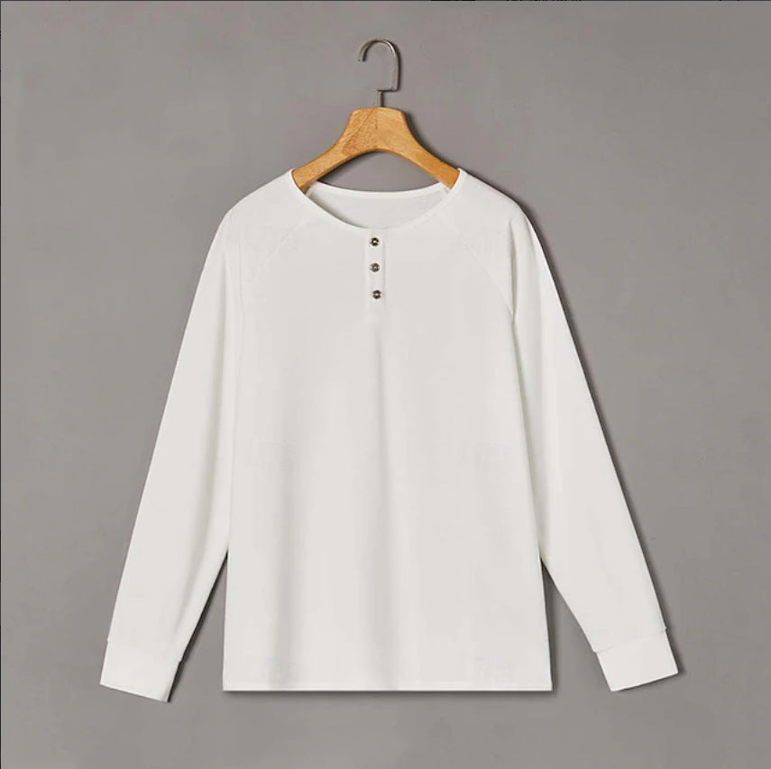 Henley shirt met lange mouwen voor heren - Eenvoudig en comfortabel