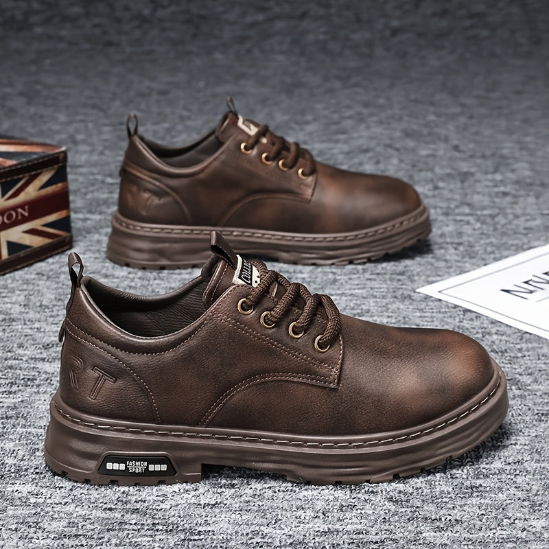 Heren vetersneakers met robuuste zool - Casual en stevig