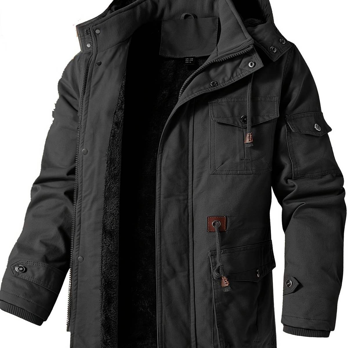 Heren winterparka met capuchon - Warm en comfortabel