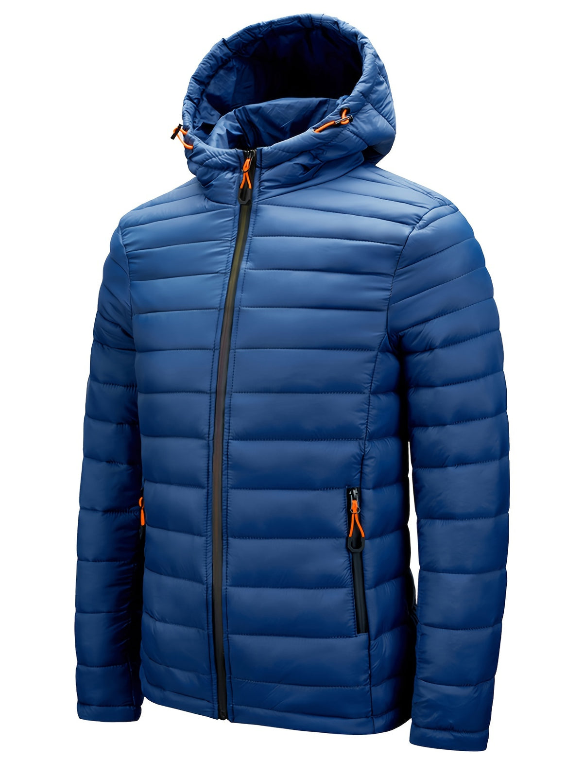 Padded winter jacket with hood for men - Warm and practical