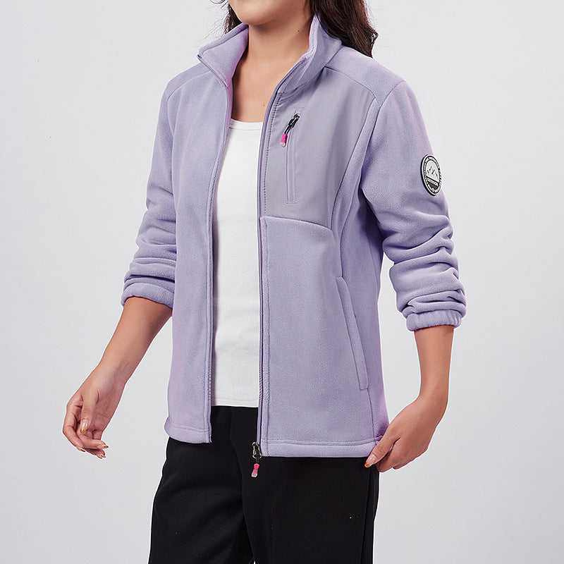 Fleece jas met opstaande kraag - Warm en praktisch