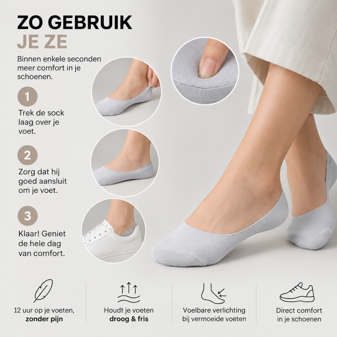 ComfortStep™ Cushioned Comfort Socks with Arch Support
