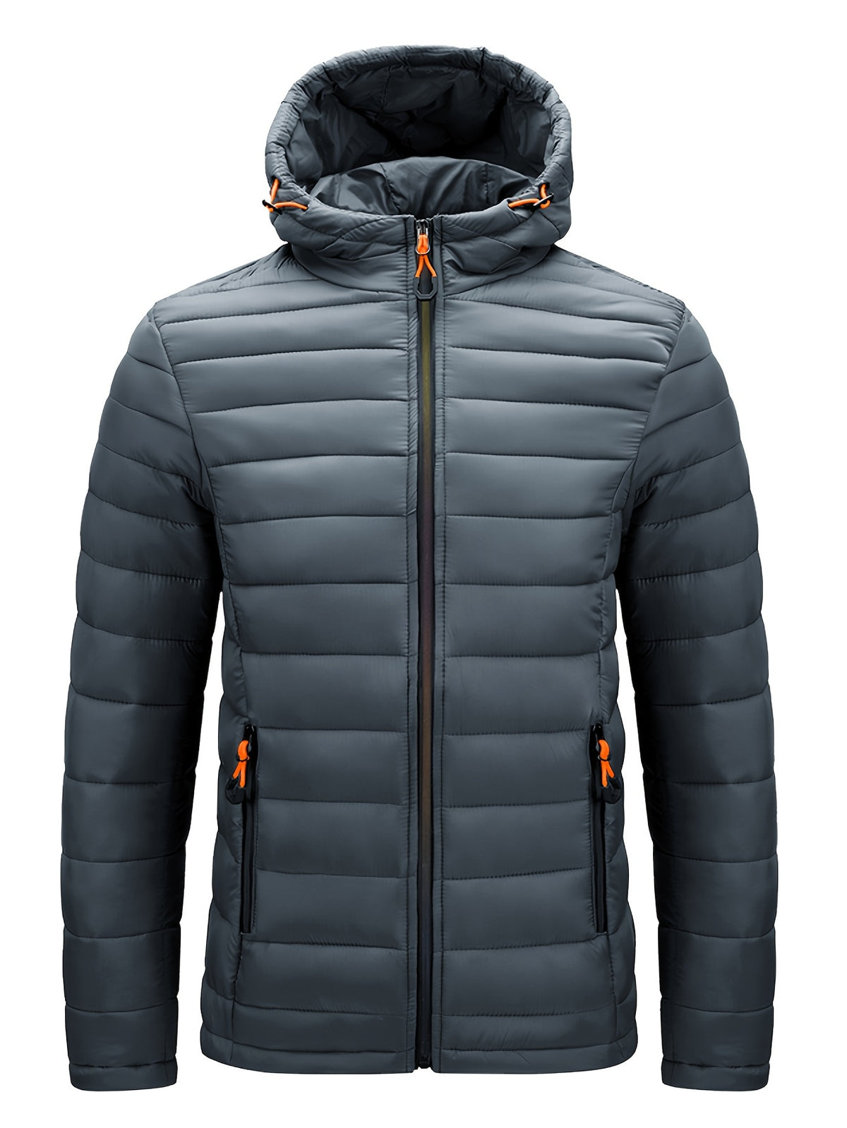 Padded winter jacket with hood for men - Warm and practical