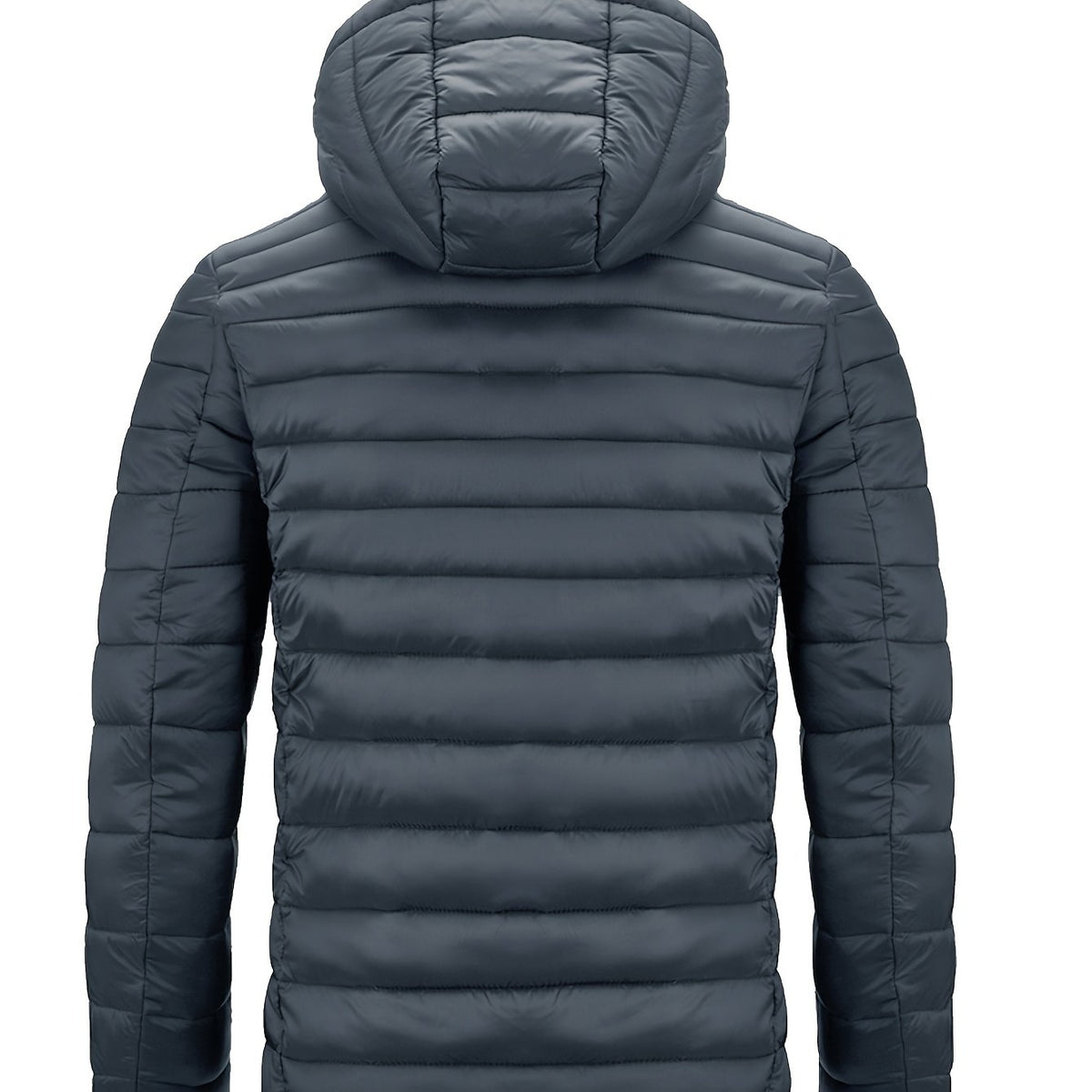 Padded winter jacket with hood for men - Warm and practical