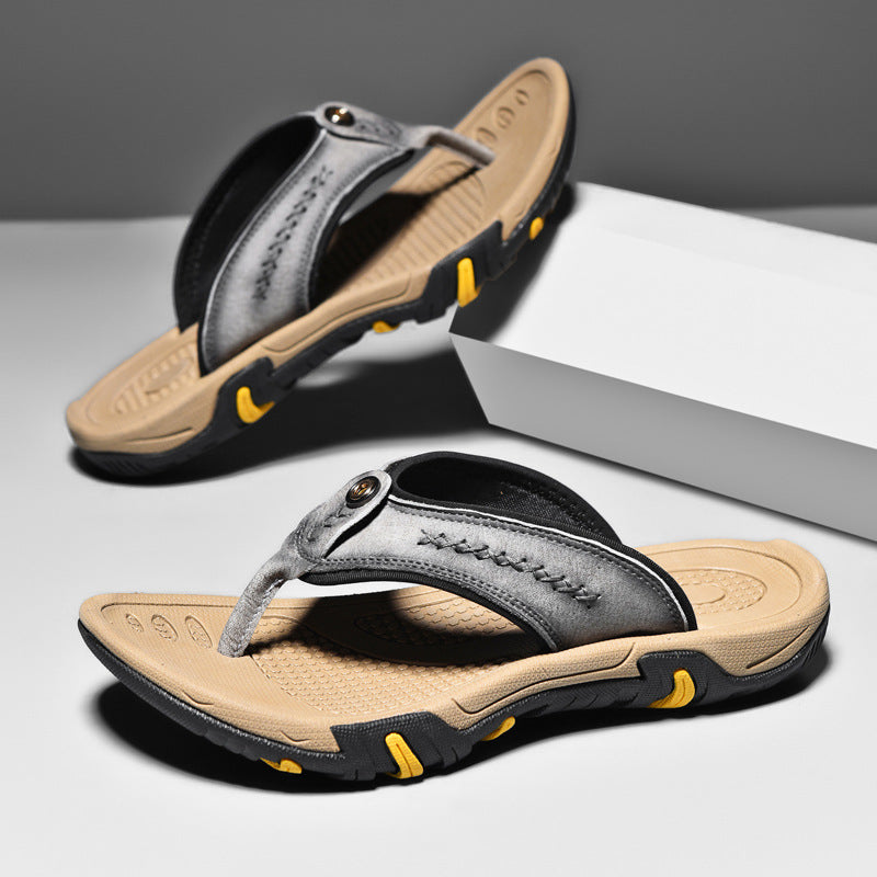 Heren leren outdoor sandalen - Antislip en comfortabel