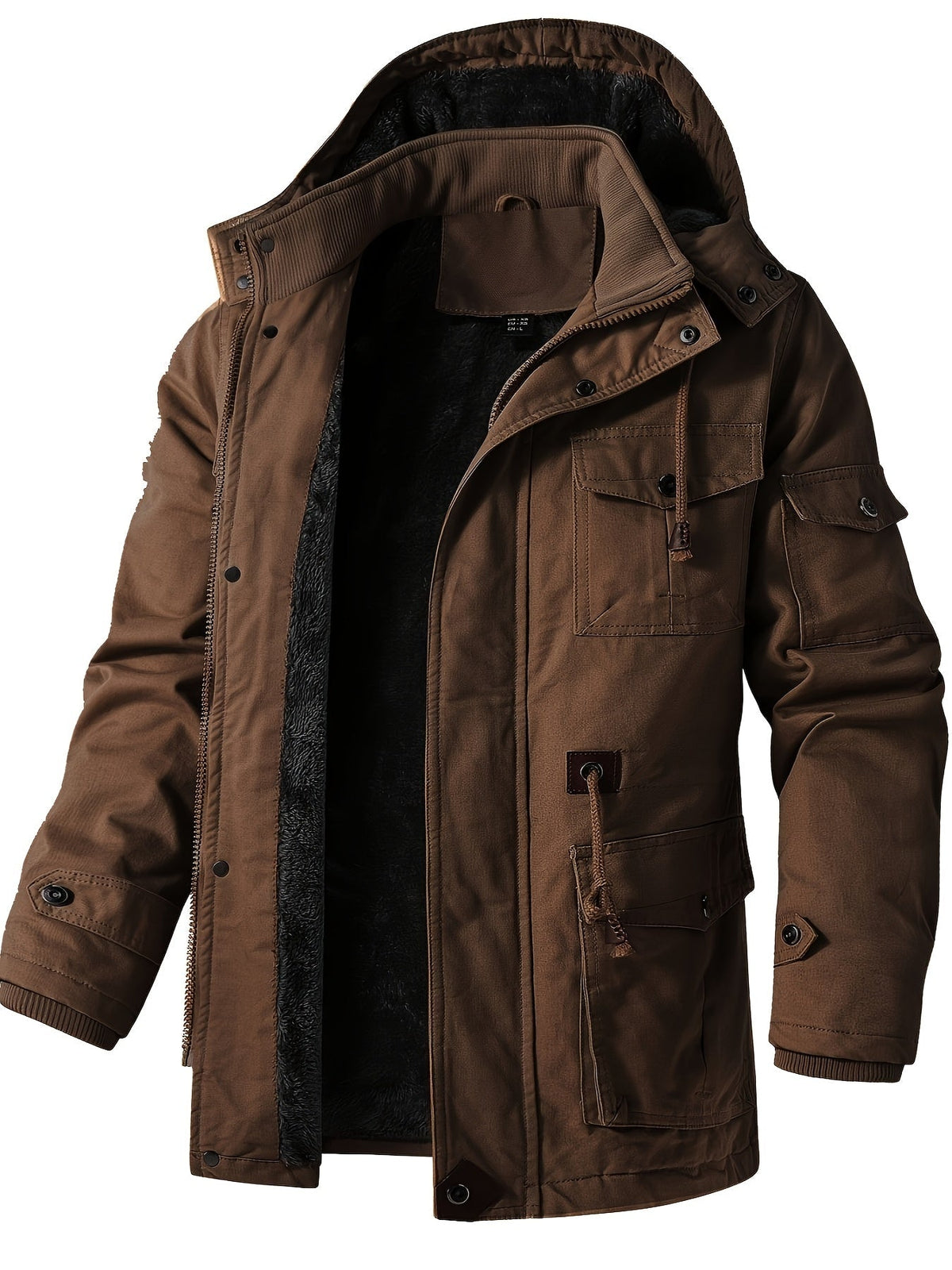 Heren winterparka met capuchon - Warm en comfortabel