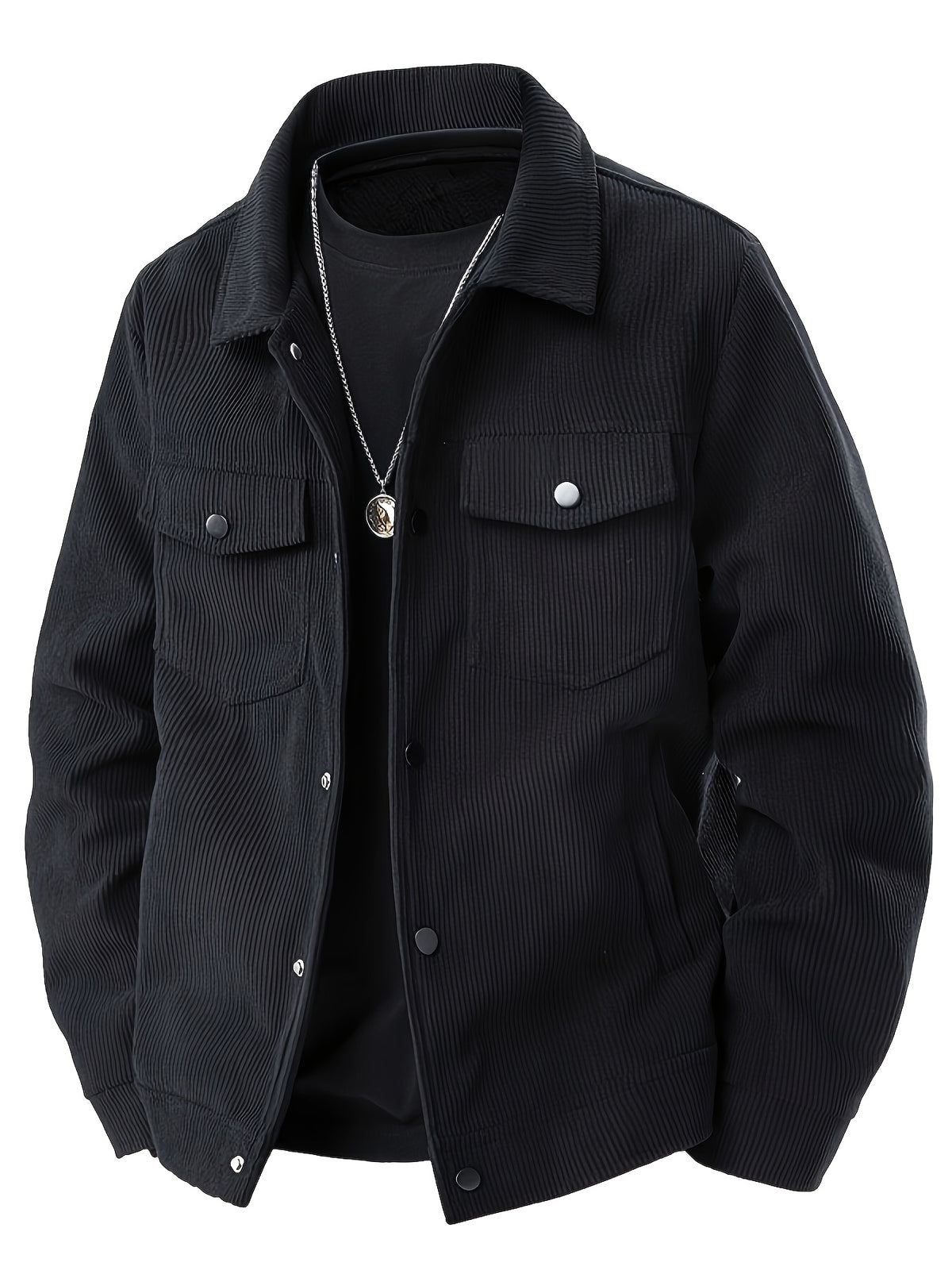 Corduroy cargo jacket for men - Casual and sturdy