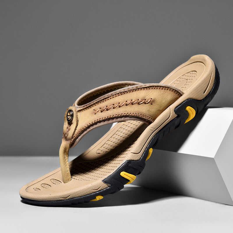 Heren leren outdoor sandalen - Antislip en comfortabel