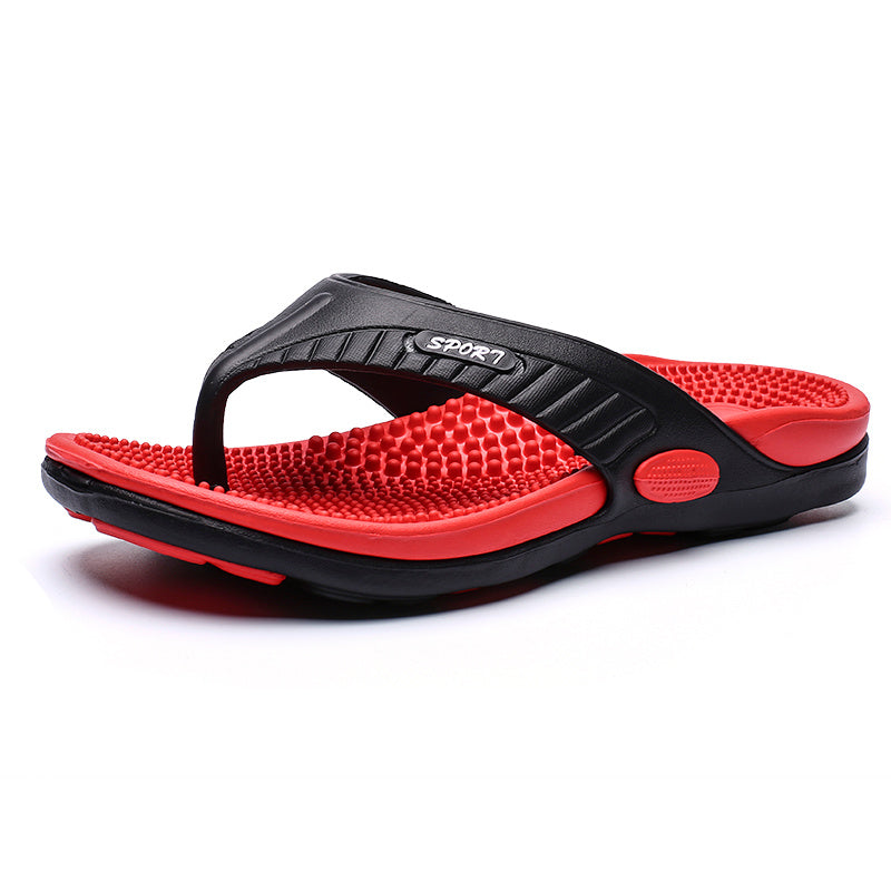 Massage flip-flops with footbed - Light and supportive