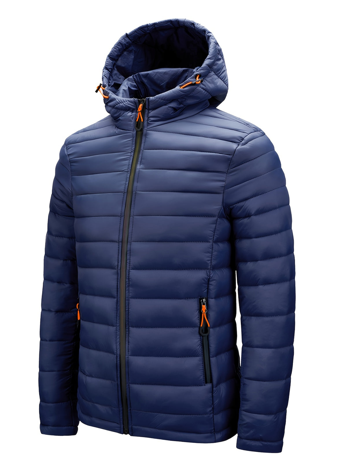 Padded winter jacket with hood for men - Warm and practical