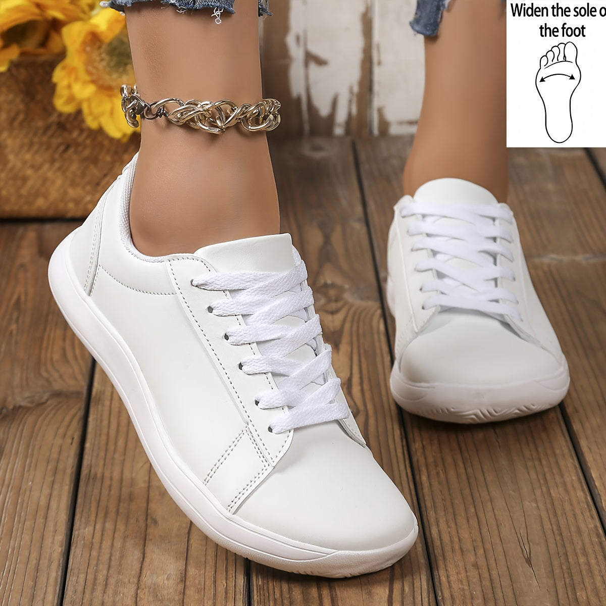 Barefoot sneakers voor dames met brede pasvorm - Licht en comfortabel
