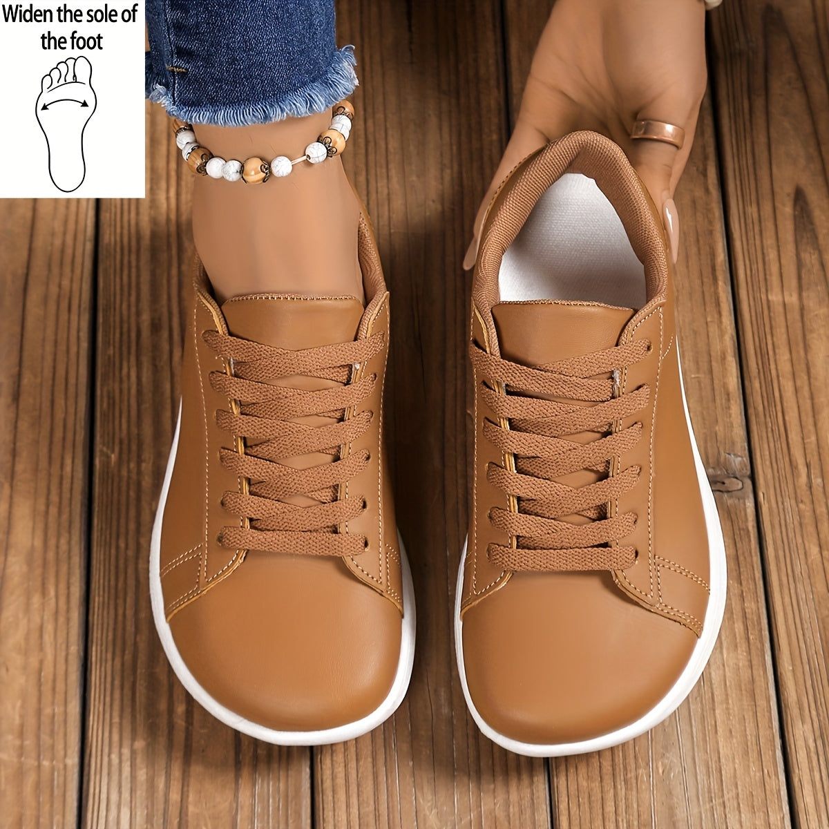 Barefoot sneakers voor dames met brede pasvorm - Licht en comfortabel