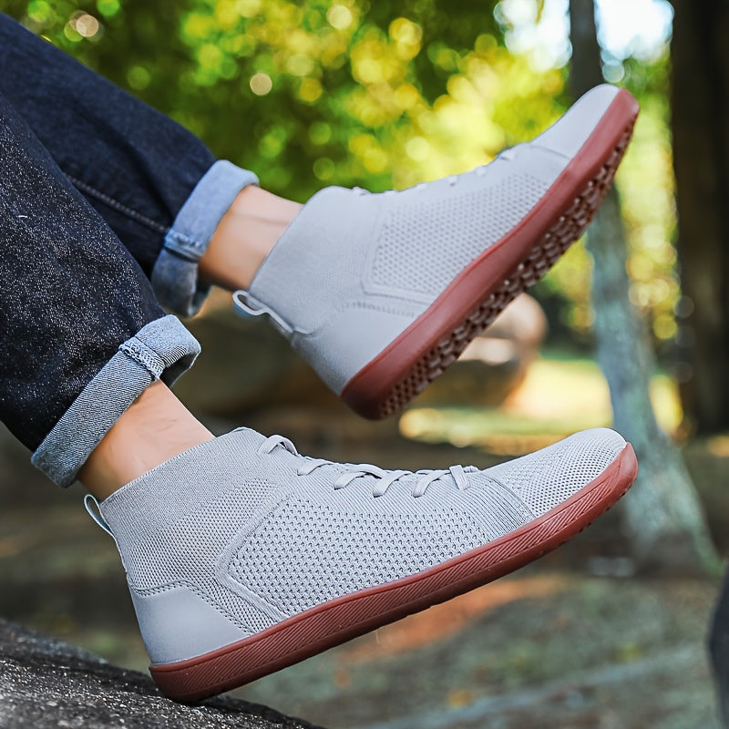 High-top barefoot shoes for men - Wide and natural
