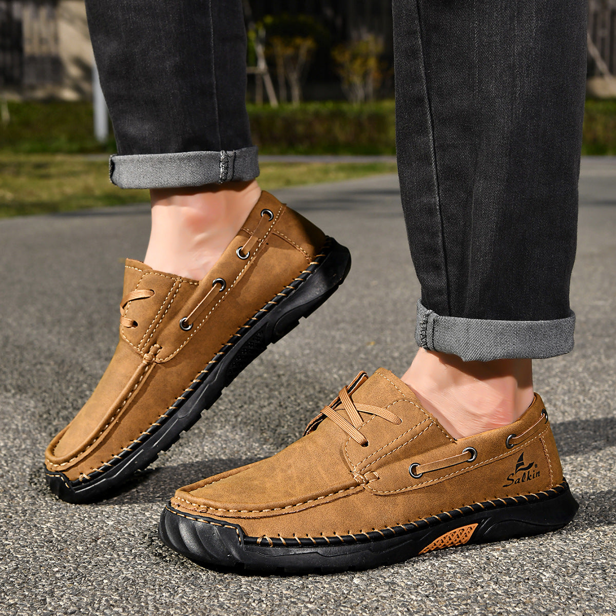 Heren outdoor schoenen met antislip grip - Stevig en comfortabel
