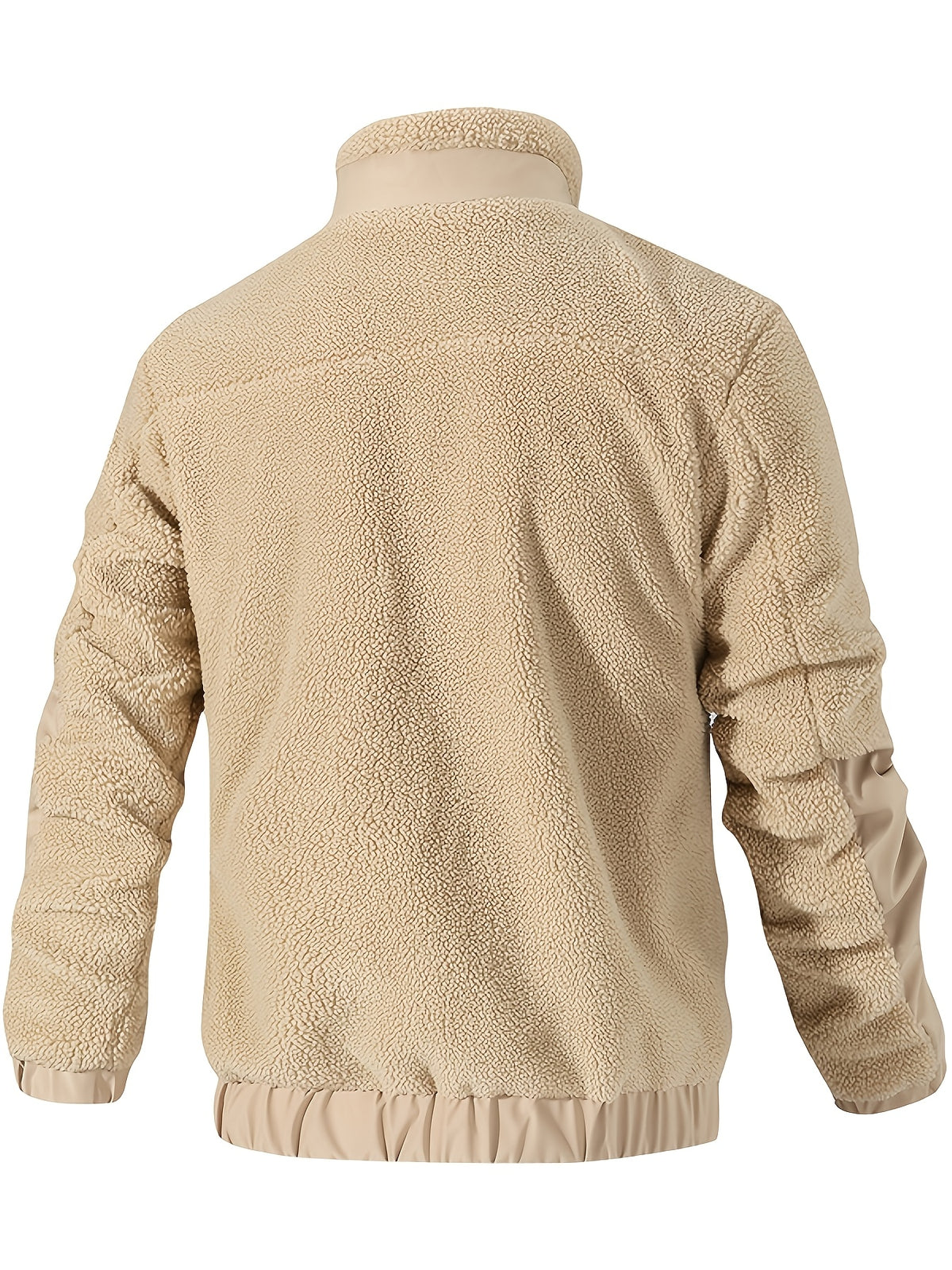 Fleece jacket with stand-up collar for men - Warm and comfortable