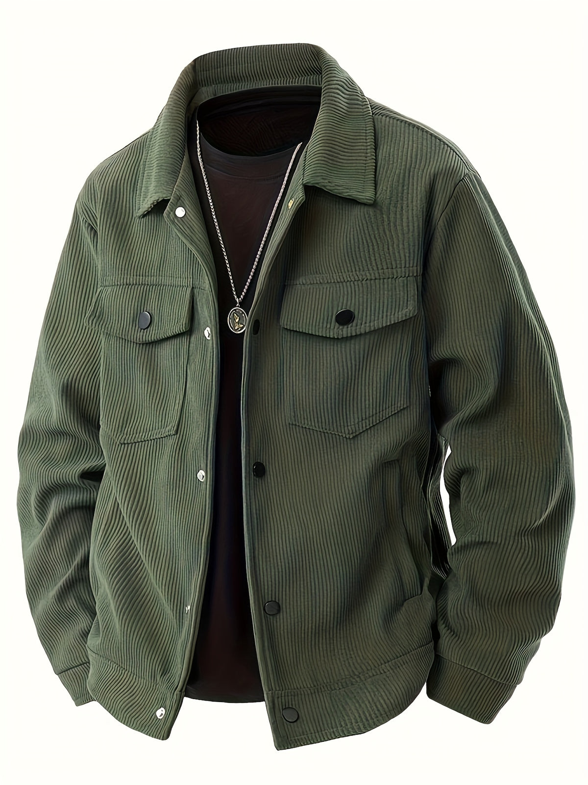 Corduroy cargo jacket for men - Casual and sturdy