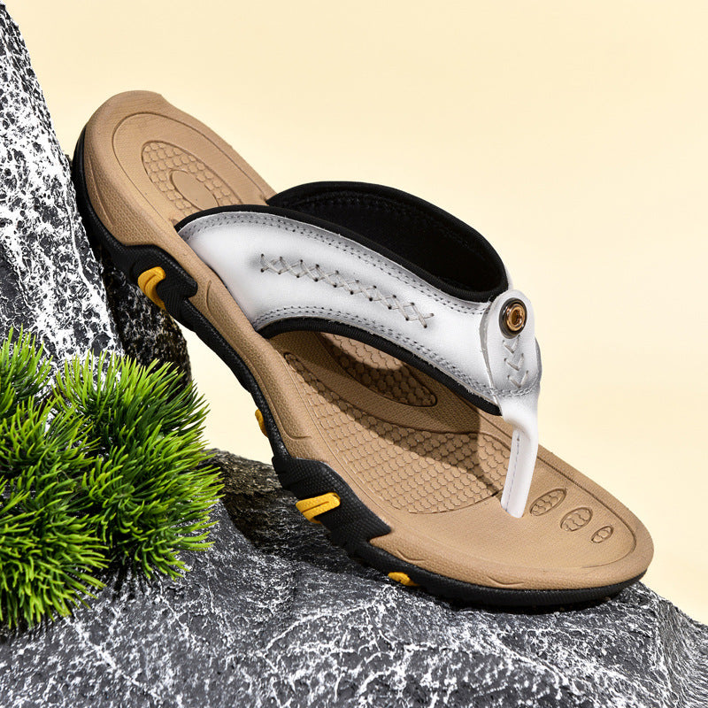 Heren leren outdoor sandalen - Antislip en comfortabel