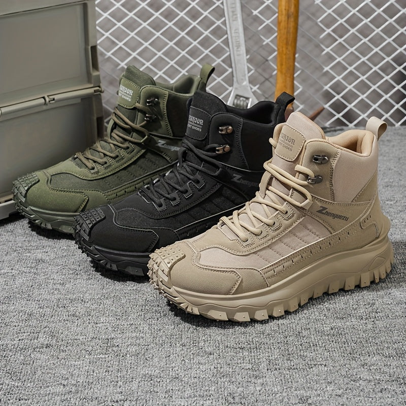 High-top hiking shoes for men - Sturdy and comfortable