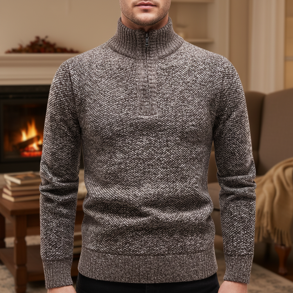Heren halve-zip trui Daniel - Casual en warm