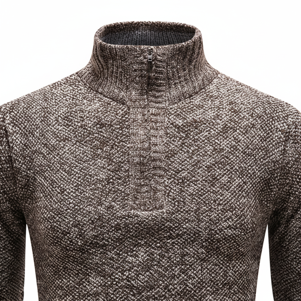 Heren halve-zip trui Daniel - Casual en warm