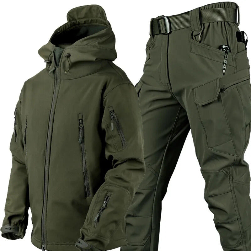 Heren outdoor set met jas en broek - Warm en waterafstotend