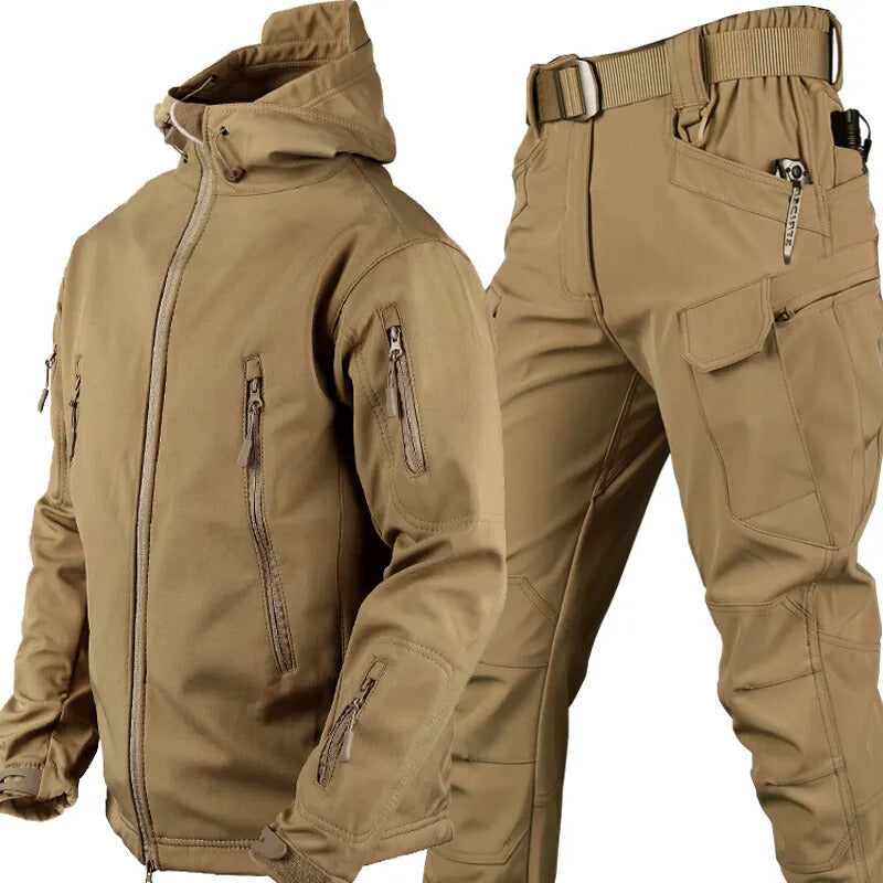 Heren outdoor set met jas en broek - Warm en waterafstotend