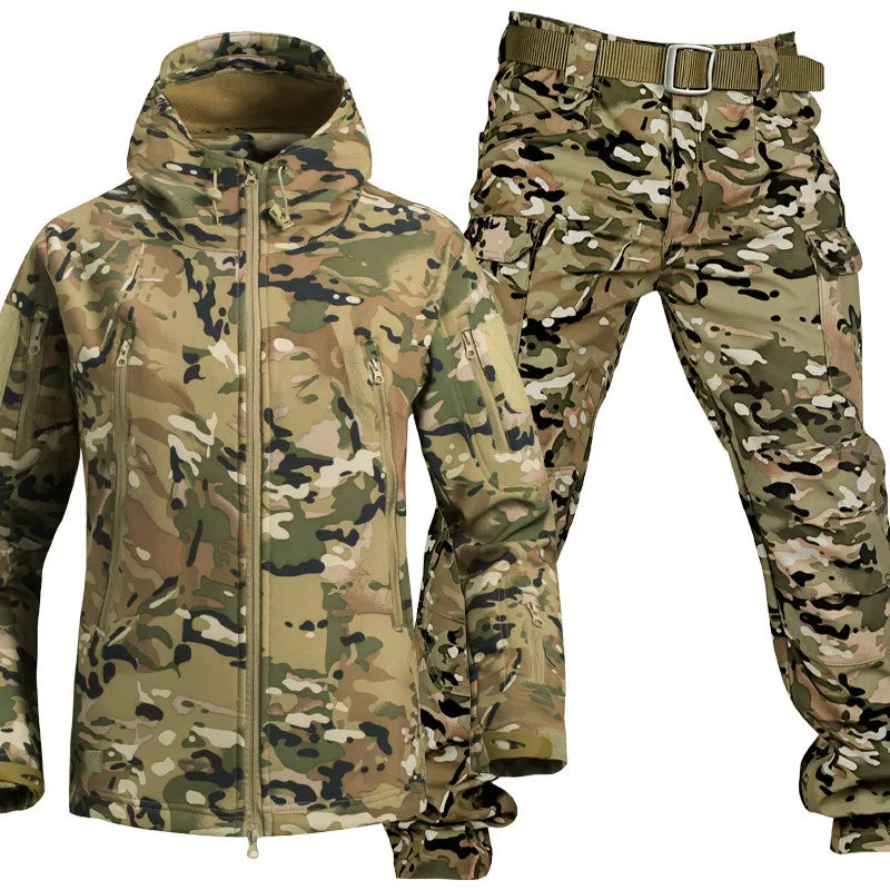 Heren outdoor set met jas en broek - Warm en waterafstotend