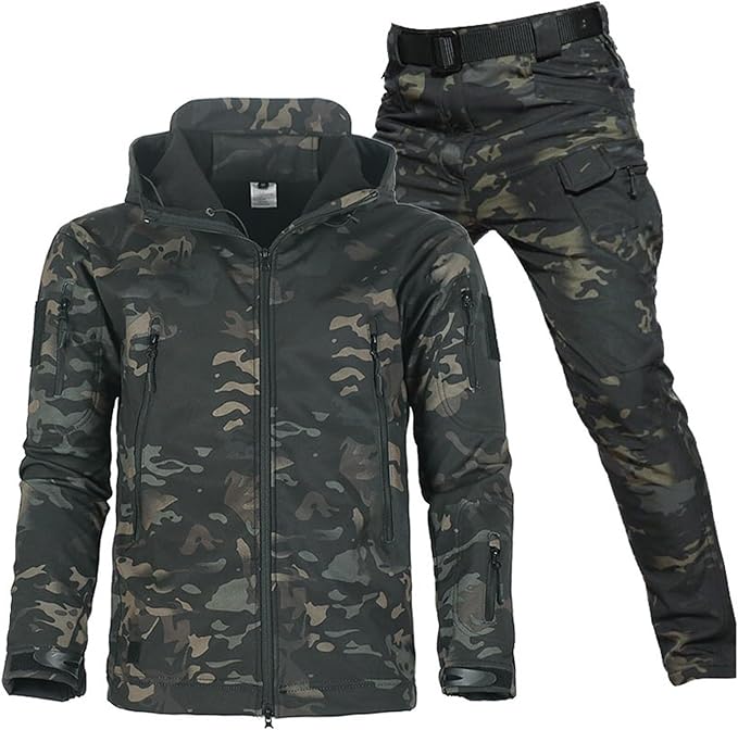 Heren outdoor set met jas en broek - Warm en waterafstotend