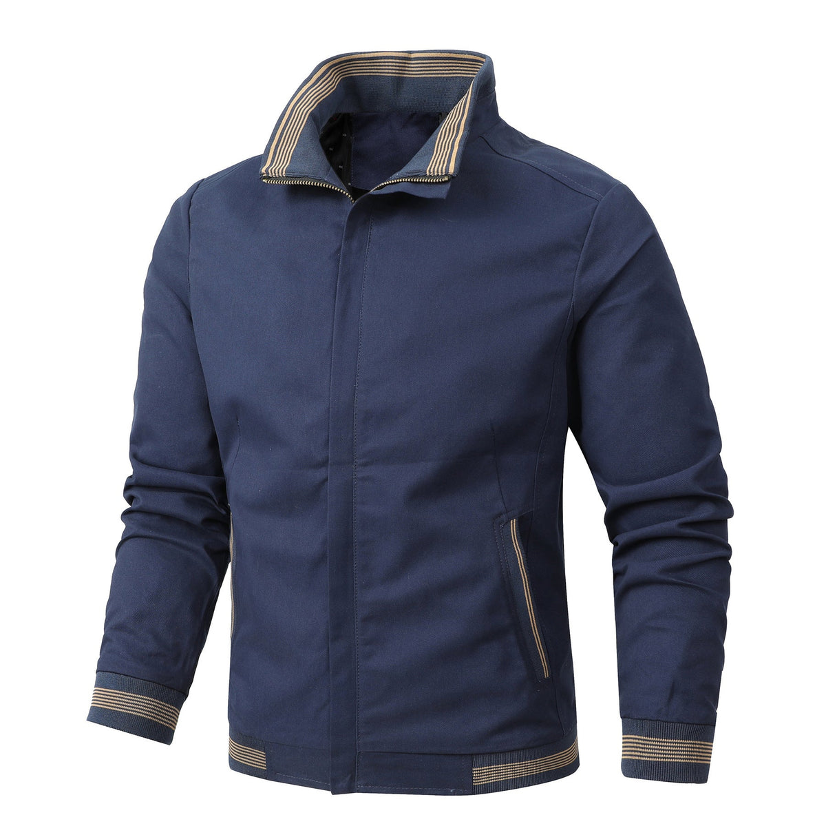 Heren katoenen jas met fleecevoering - Warm en casual