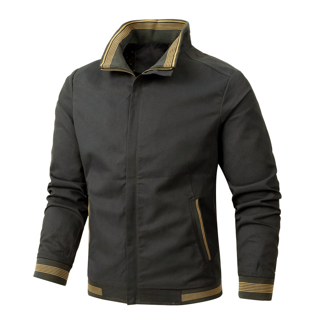 Heren katoenen jas met fleecevoering - Warm en casual