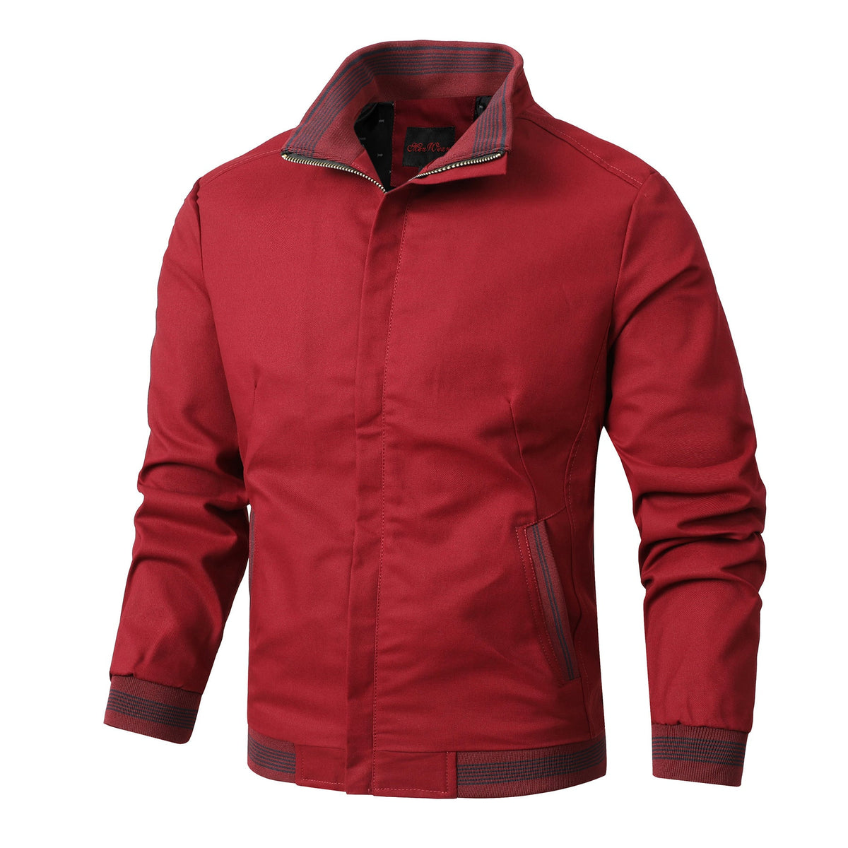 Heren katoenen jas met fleecevoering - Warm en casual