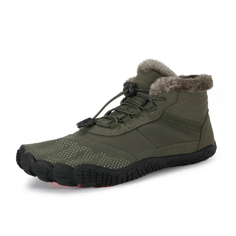 Warm barefoot winter boots - Grippy and comfortable
