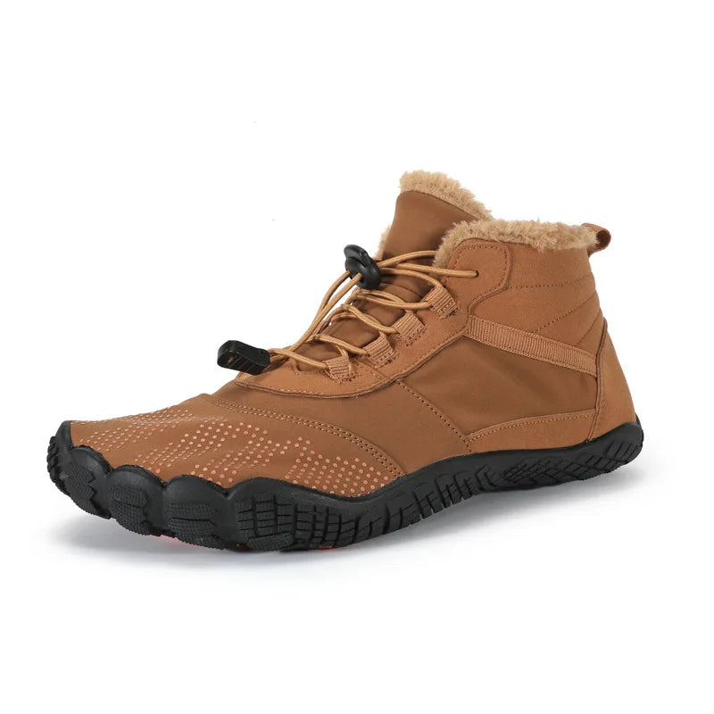 Warm barefoot winter boots - Grippy and comfortable