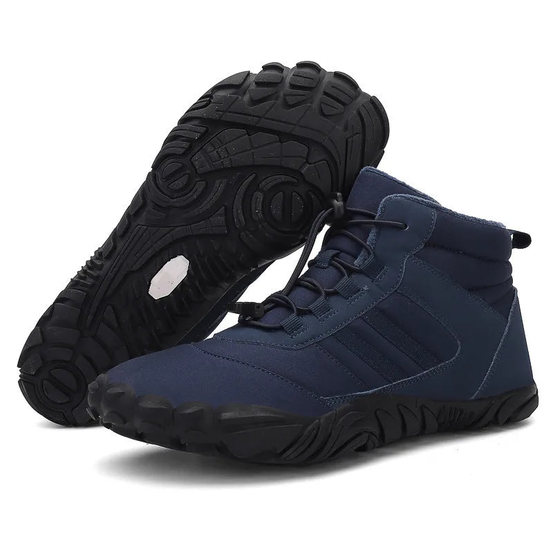 Warm barefoot winter boots - Grippy and comfortable