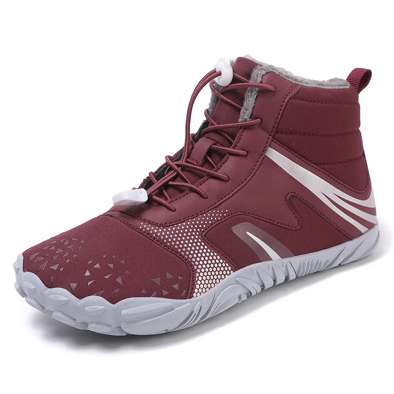 Warm barefoot winter boots - Grippy and comfortable