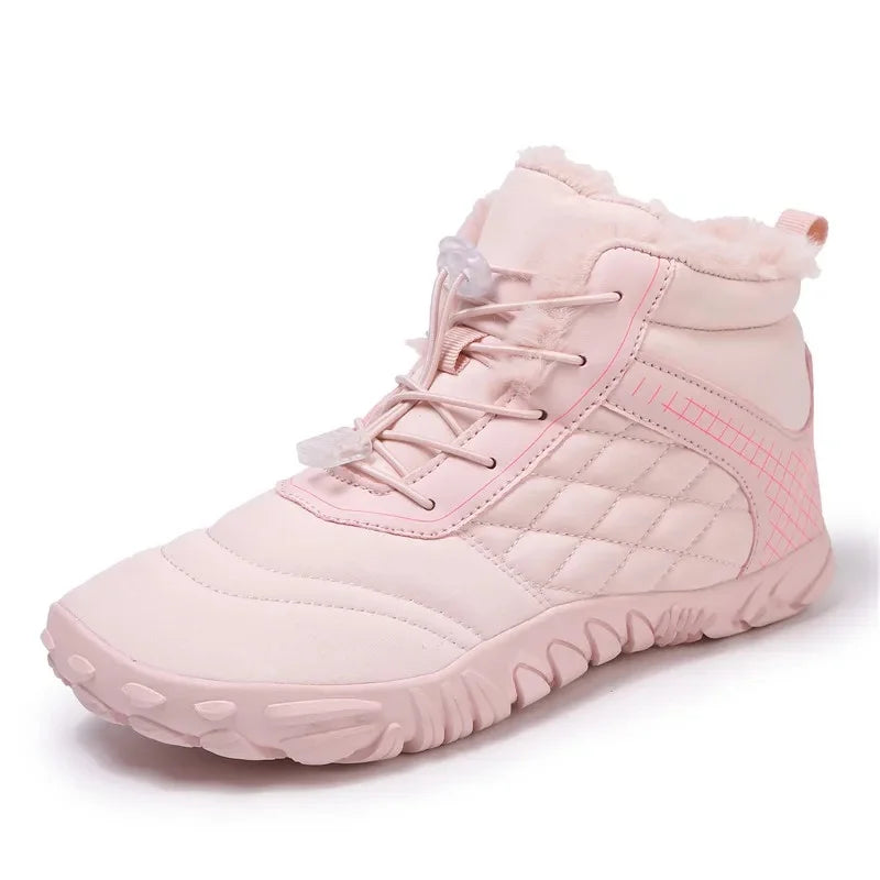Warm barefoot winter boots - Grippy and comfortable