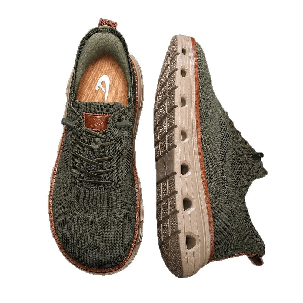 Barefoot sneakers for men with a wide toe box – Minimalist hiking shoes with zero drop for natural comfort