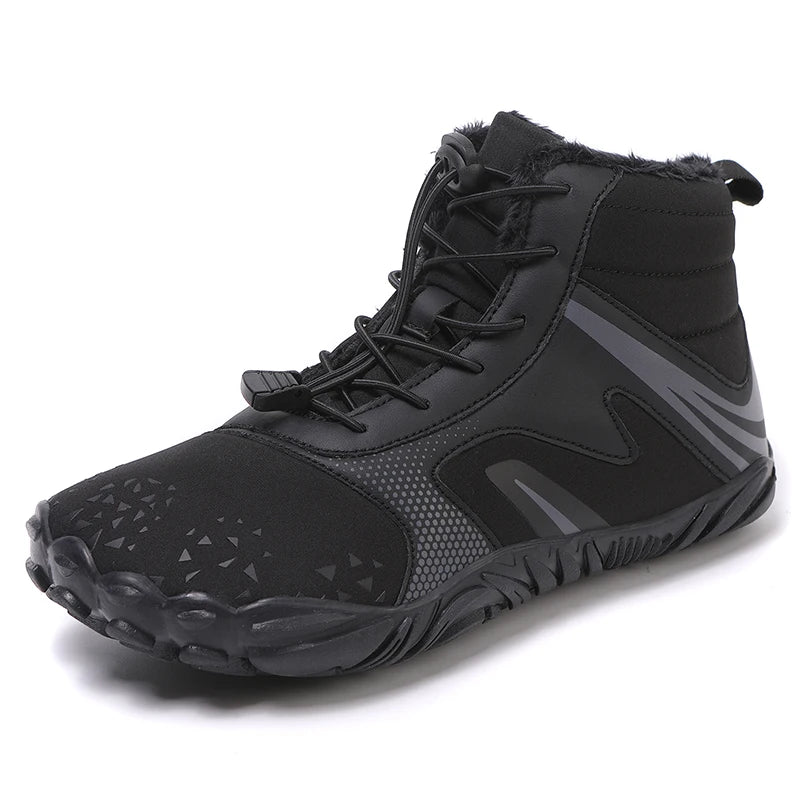Warm barefoot winter boots - Grippy and comfortable