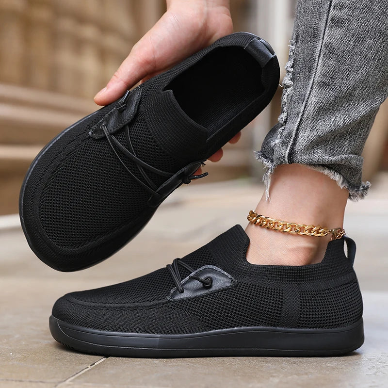 Women's Simple Wide-Footed Sneakers, Minimalist Mesh, Comfortable Zero-Drop Shoes, New Breathable Fashionable Barefoot Sneakers for Women