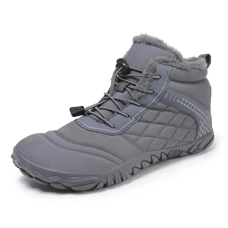 Warm barefoot winter boots - Grippy and comfortable