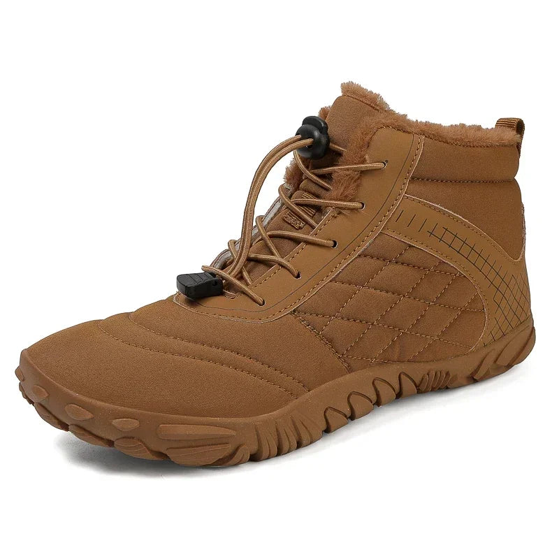 Warm barefoot winter boots - Grippy and comfortable