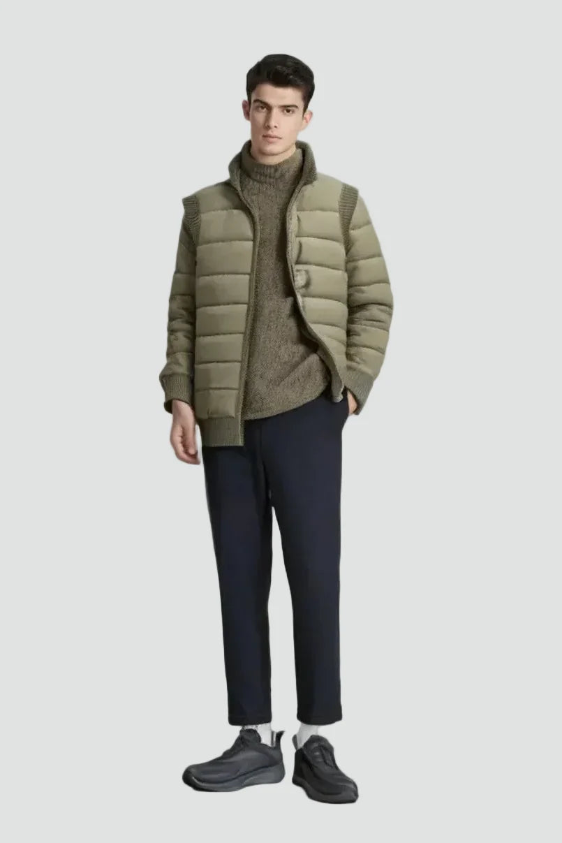 Gewatteerde heren bodywarmer met teddyvoering - Warm en licht