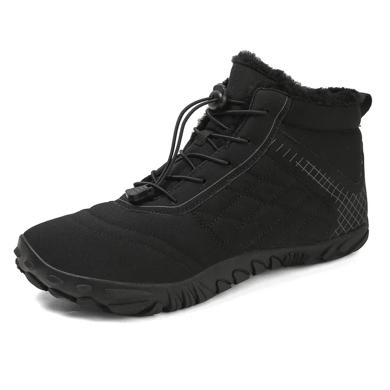 Warm barefoot winter boots - Grippy and comfortable