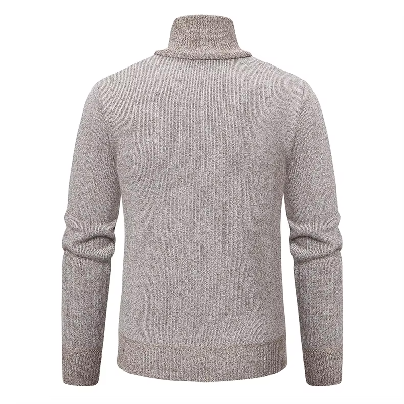 Heren half-zip pullover van wol - Warm en ademend
