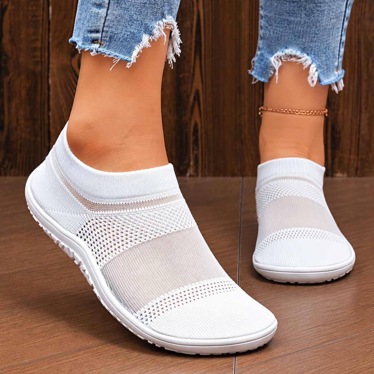 Zero drop barefoot sneakers voor dames - Licht en ademend